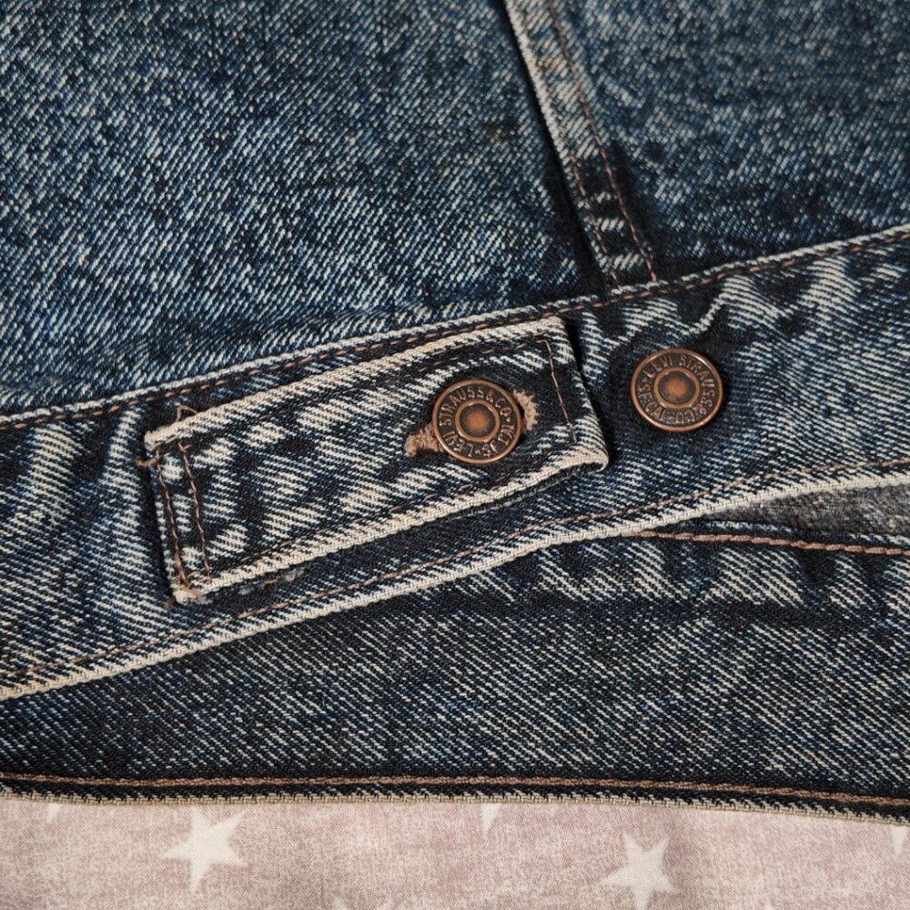 🔥 Vintage Levi’s Acid Wash Denim Trucker Jacket - XL - 80s/90s Style 🔥 - Picture 8 of 10